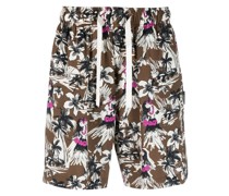 Shorts mit grafischem Print