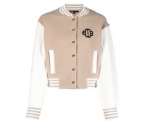 Collegejacke mit Logo-Patch