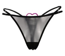 heart-patch semi-sheer thong