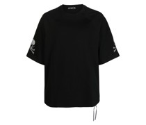 T-Shirt mit Logo-Stickerei