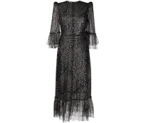 Kleid aus Seide mit Kristallen