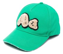 Distressed-Baseballkappe mit Teddy