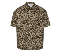 Hemd mit Leoparden-Print