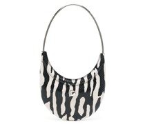 Schultertasche mit Zebramuster