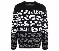 Gestrickter Pullover mit Logo