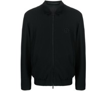 Hemdjacke mit Logo-Stickerei