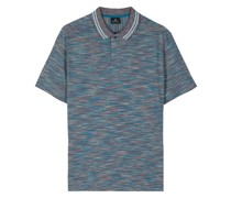 space-dye cotton polo shirt