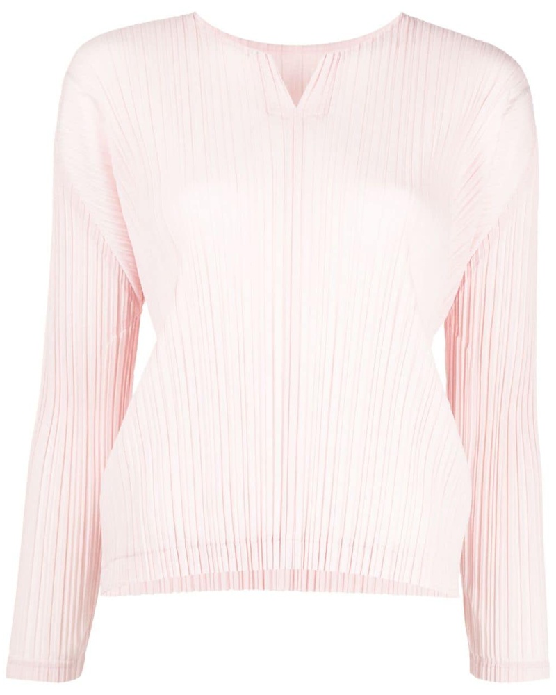 Issey Miyake Damen Oberteil mit langem Arm