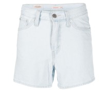Jeans-Shorts mit hohem Bund