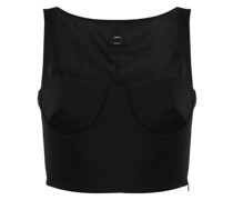 Cropped-Top mit Herzausschnitt