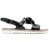 Flache Sandalen