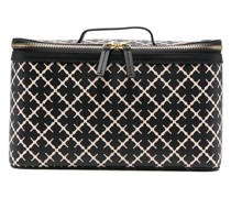 Kosmetiktasche mit Monogrammmuster