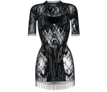Yemaya lace cut-out minidress