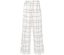 Duomo wide-leg linen trousers