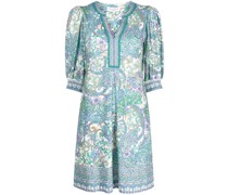 Minikleid mit Blumen-Print