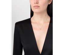 14kt Gelbgoldhalskette mit rundem Diamant