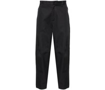 Biker mid-rise cropped trousers