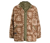 Kapuzenjacke mit Bandana-Print