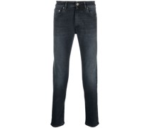 Skinny-Jeans mit Logo-Patch