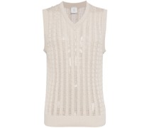 knitted cotton vest