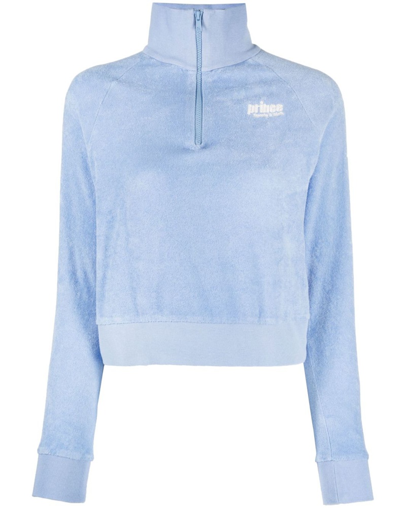 SPORTY & RICH Damen Sweatshirt mit Stehkragen