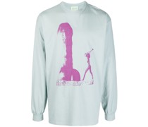 long-sleeve cotton T-shirt