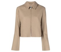 Cropped-Jacke mit Reißverschluss