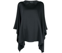 Bluse mit drapierten Ärmeln