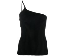Geripptes One-Shoulder-Top