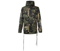 Mantel mit Camouflage-Print