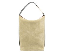 Schultertasche aus Wildleder