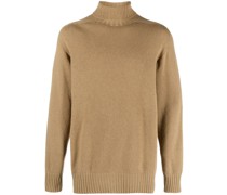 Gerippter Rollkragenpullover