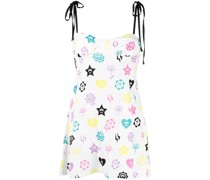 Minikleid mit Logo-Print