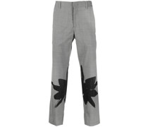 Gerade Hose mit abstraktem Print