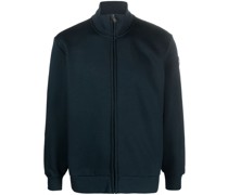 Sweatshirtjacke mit Logo-Patch