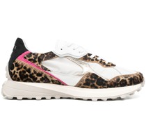 D.A.T.E. Sneakers mit Kontrasteinsätzen