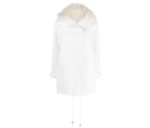 Oversized-Mantel mit Faux Fur