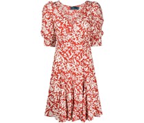Midikleid mit Blumen-Print
