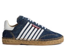 Jeans-Sneakers mit Espadrille-Sohle