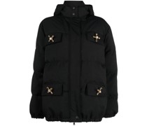Gefütterte Jacke mit Schild