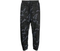 Tapered-Hose mit Camouflage-Print