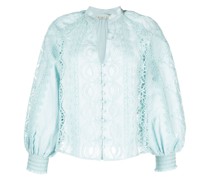 Bluse mit Lochstickerei