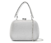 rhinestone-embellished clutch bag