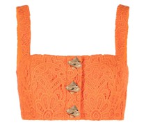 Cropped-Top aus Spitze