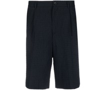 Seersucker-Shorts mit Nadelstreifen