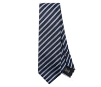 Gestreifte Jacquard-Krawatte aus Seide