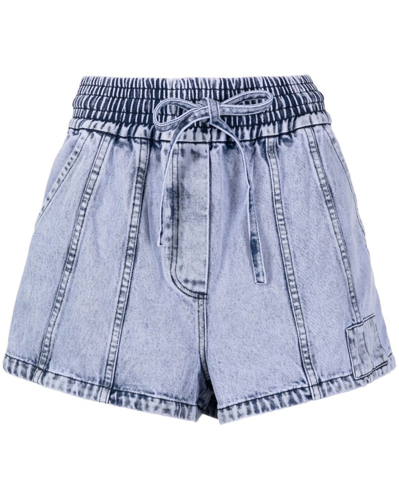 3.1 phillip lim Damen Jeans-Shorts mit Kordelzug