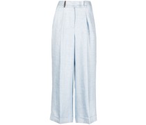 Cropped-Hose mit weitem Bein