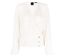 Bluse mit tiefem V-Ausschnitt