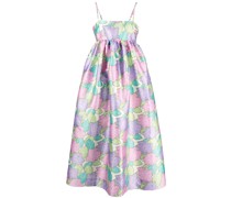 Luella bow-detail flared midi dress